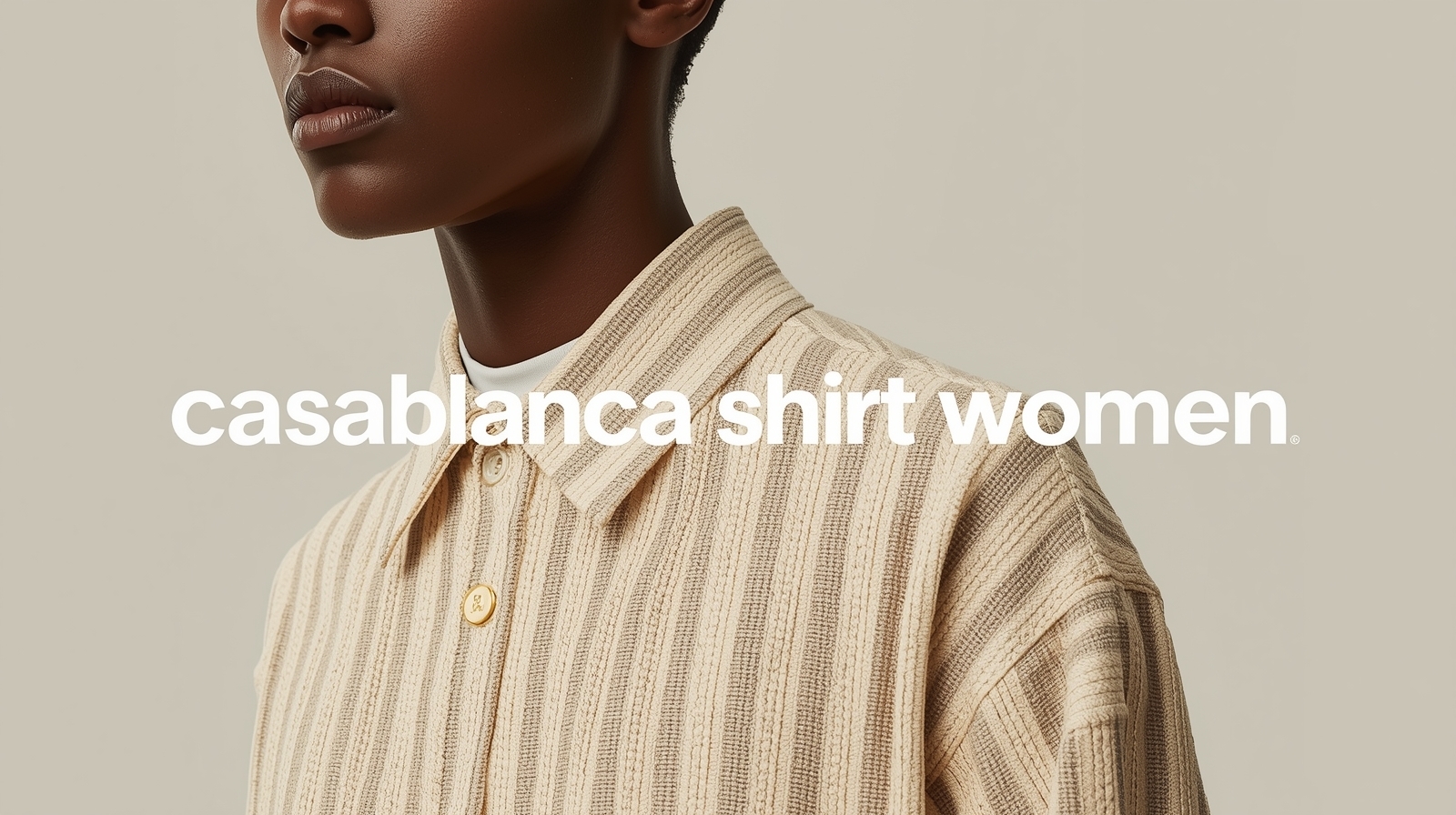 Casablanca-inspired luxury fashion banner